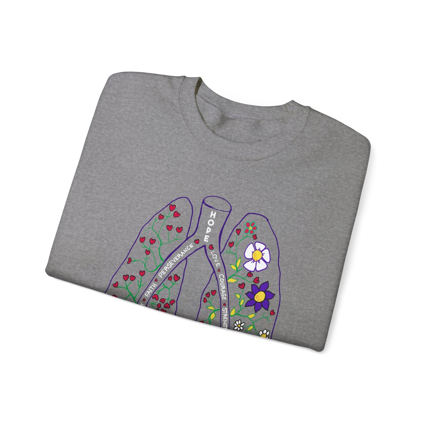 Unisex Heavy Blend™ PH Lungs Crewneck Sweatshirt - English