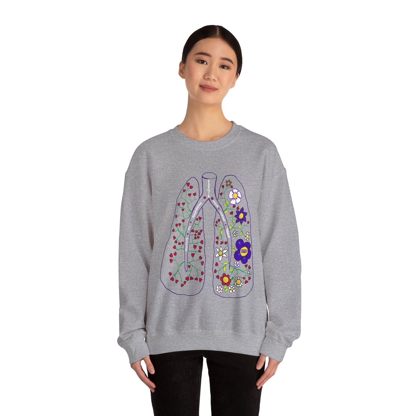 Unisex Heavy Blend™ PH Lungs Crewneck Sweatshirt - French