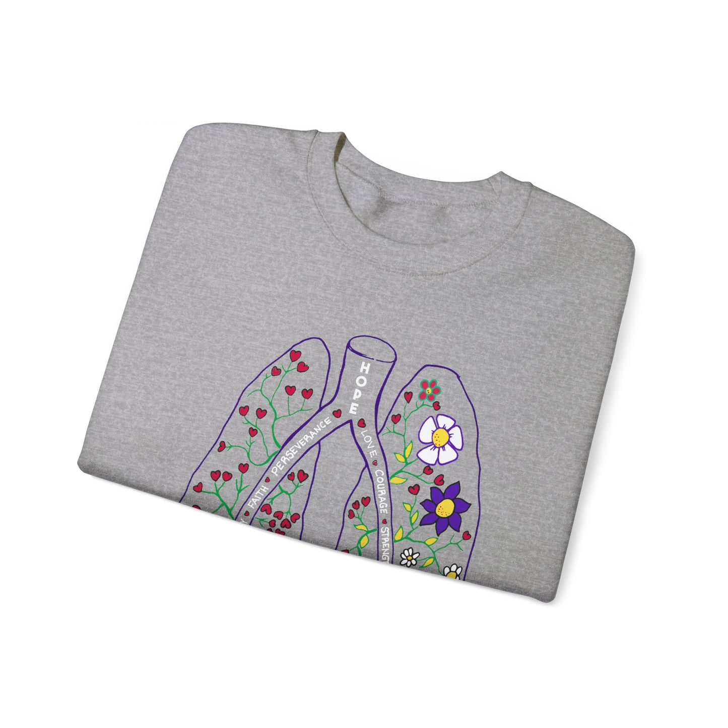 Unisex Heavy Blend™ PH Lungs Crewneck Sweatshirt - English