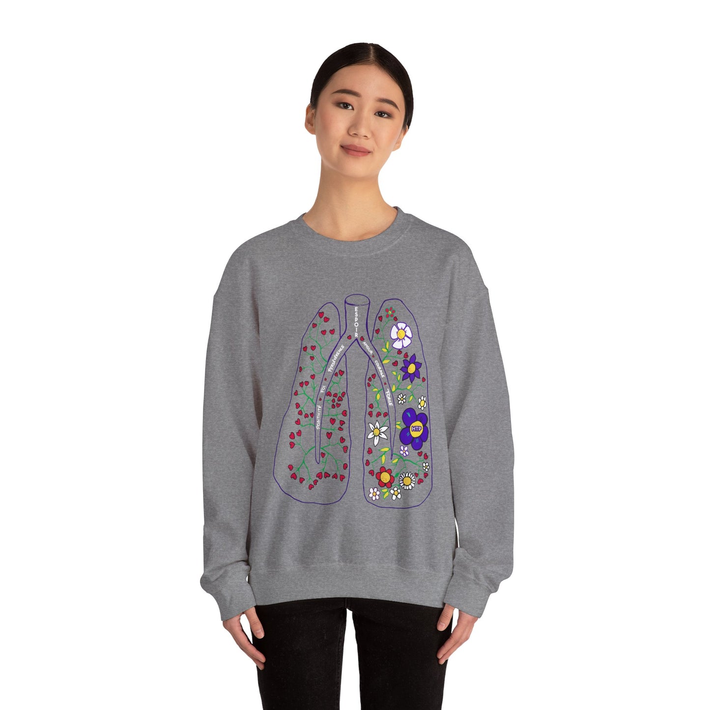 Unisex Heavy Blend™ PH Lungs Crewneck Sweatshirt - French