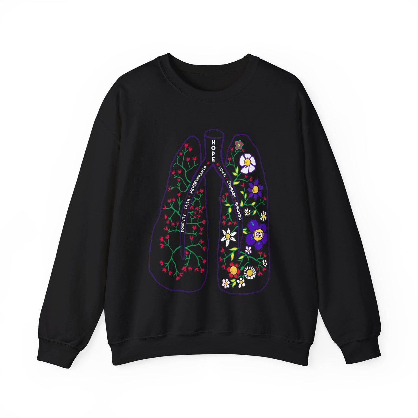 Unisex Heavy Blend™ PH Lungs Crewneck Sweatshirt - English