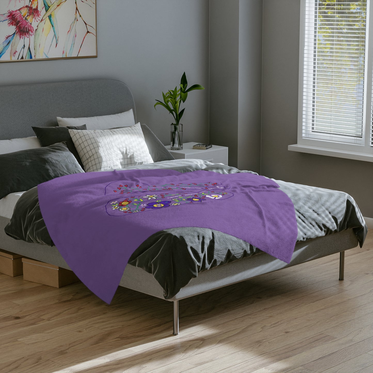 Couverture en microfibre velours