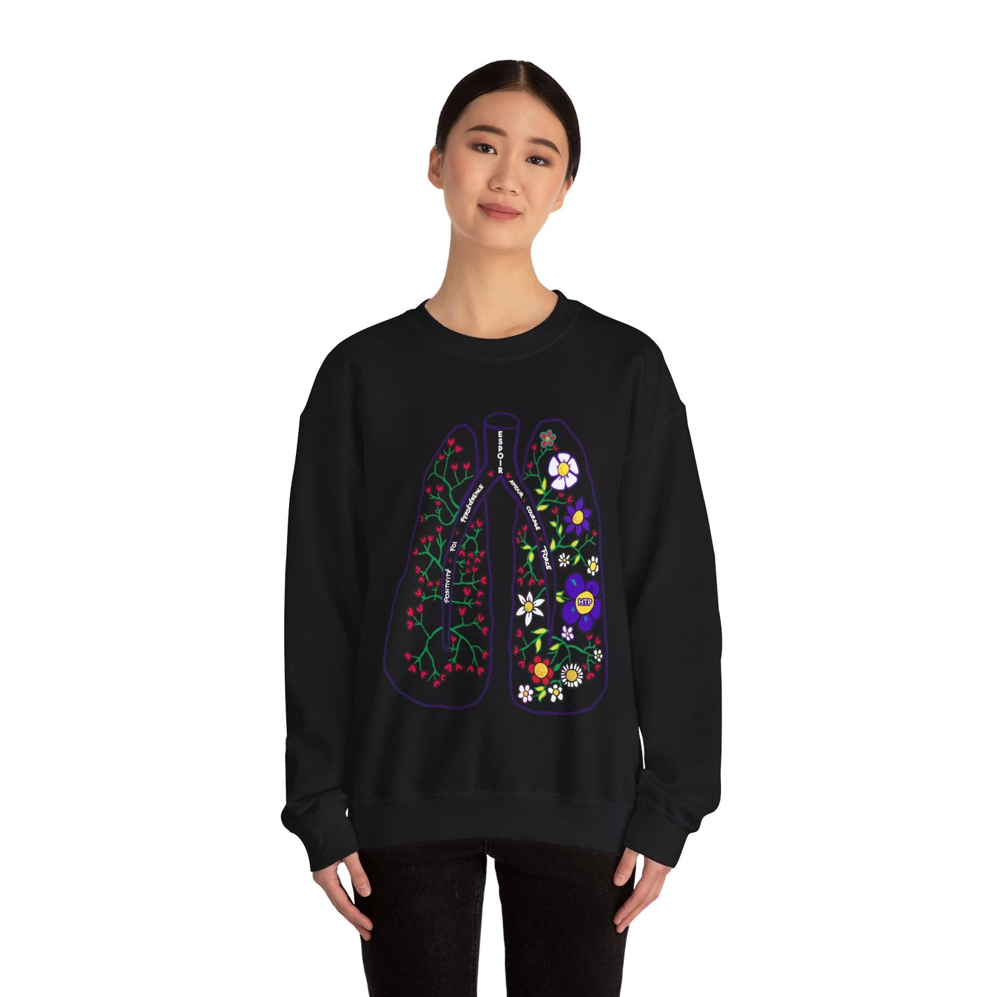 Unisex Heavy Blend™ PH Lungs Crewneck Sweatshirt - French