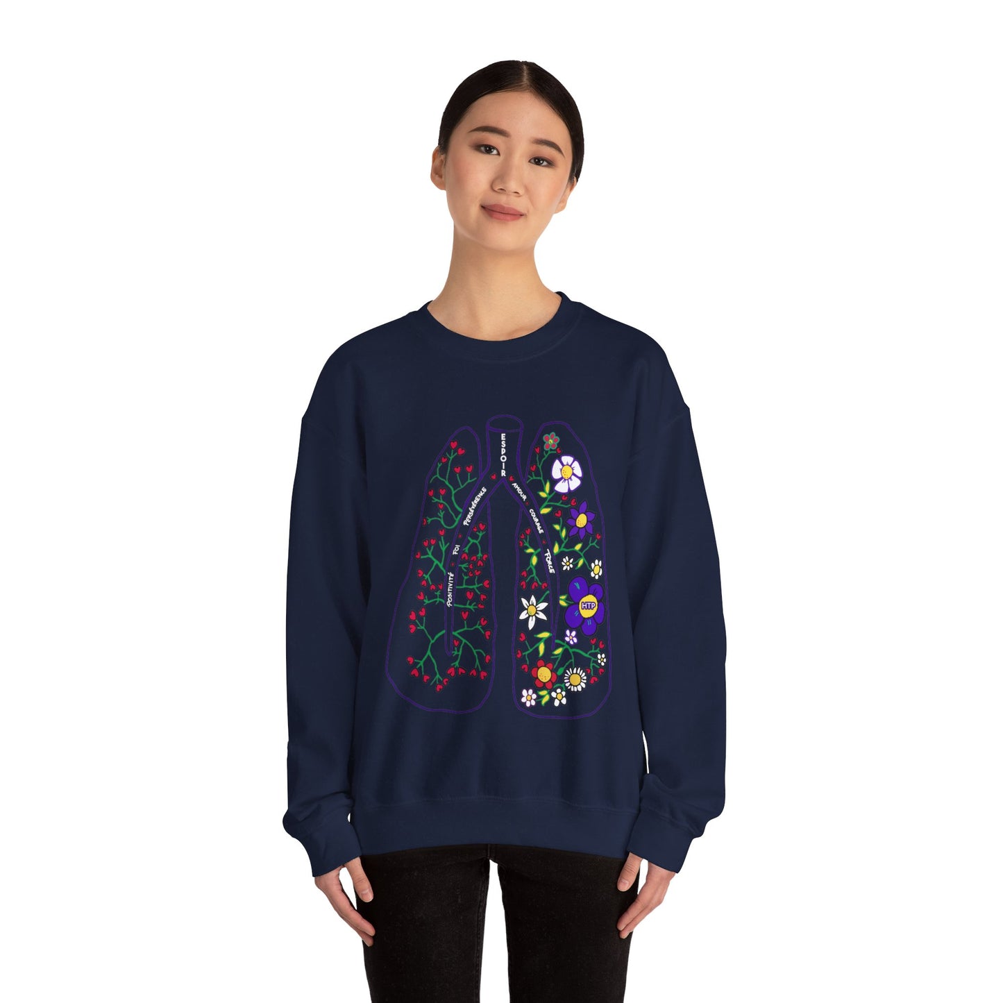 Unisex Heavy Blend™ PH Lungs Crewneck Sweatshirt - French
