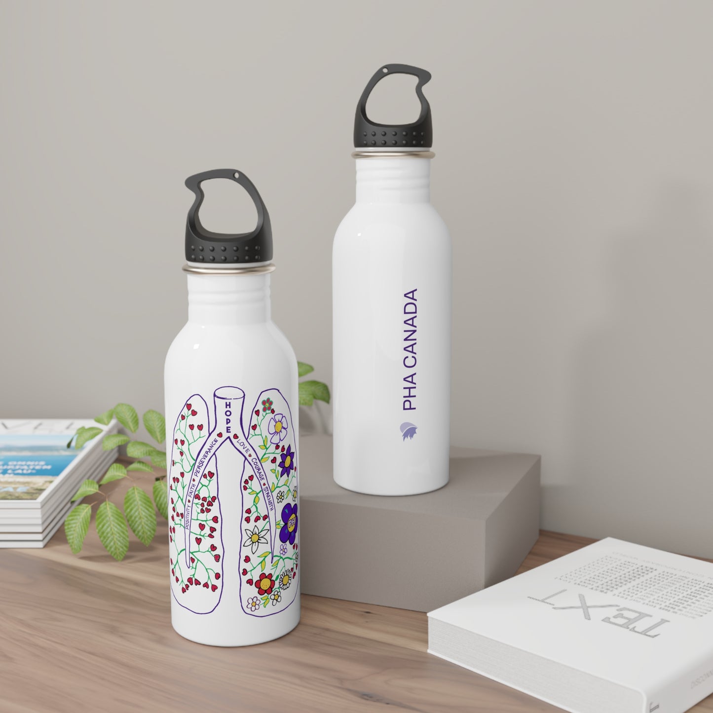 Stainless Steel Water Bottle - English