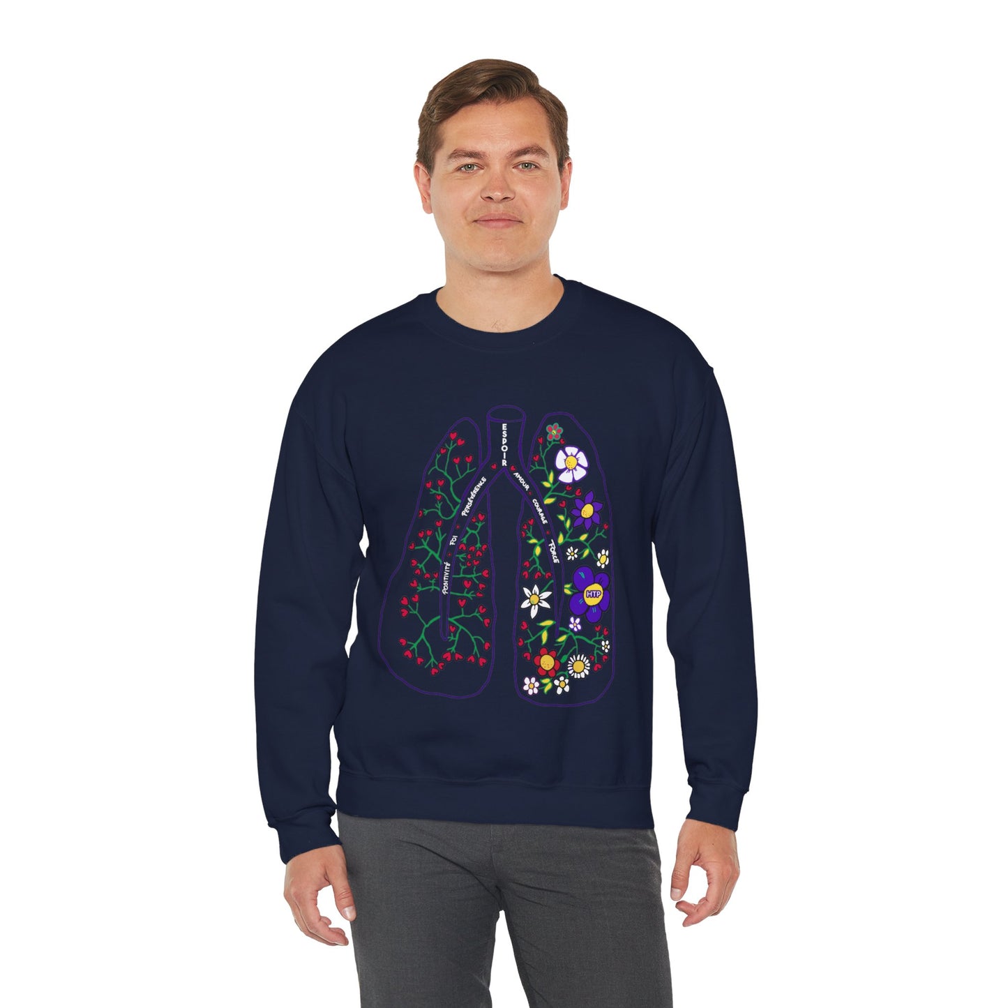 Unisex Heavy Blend™ PH Lungs Crewneck Sweatshirt - French