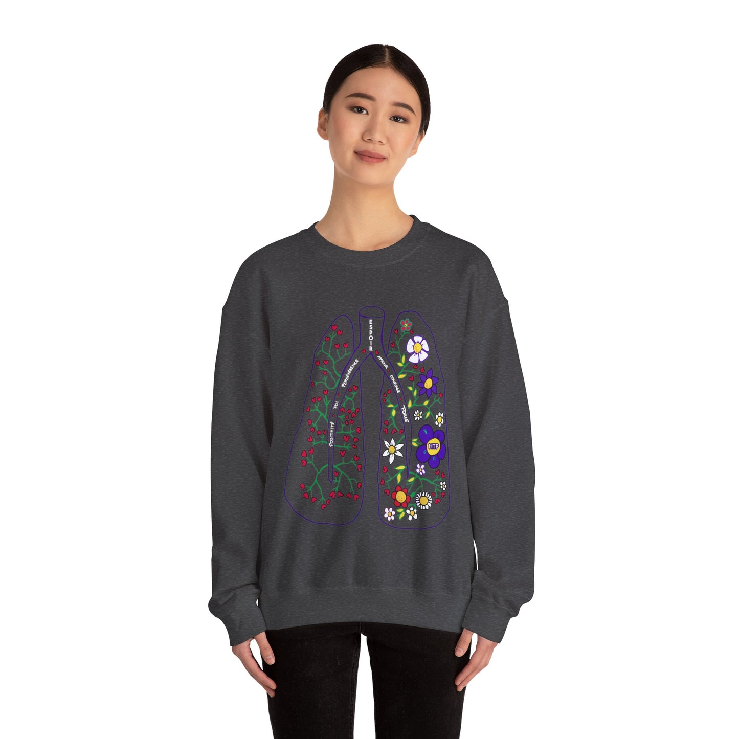 Unisex Heavy Blend™ PH Lungs Crewneck Sweatshirt - French