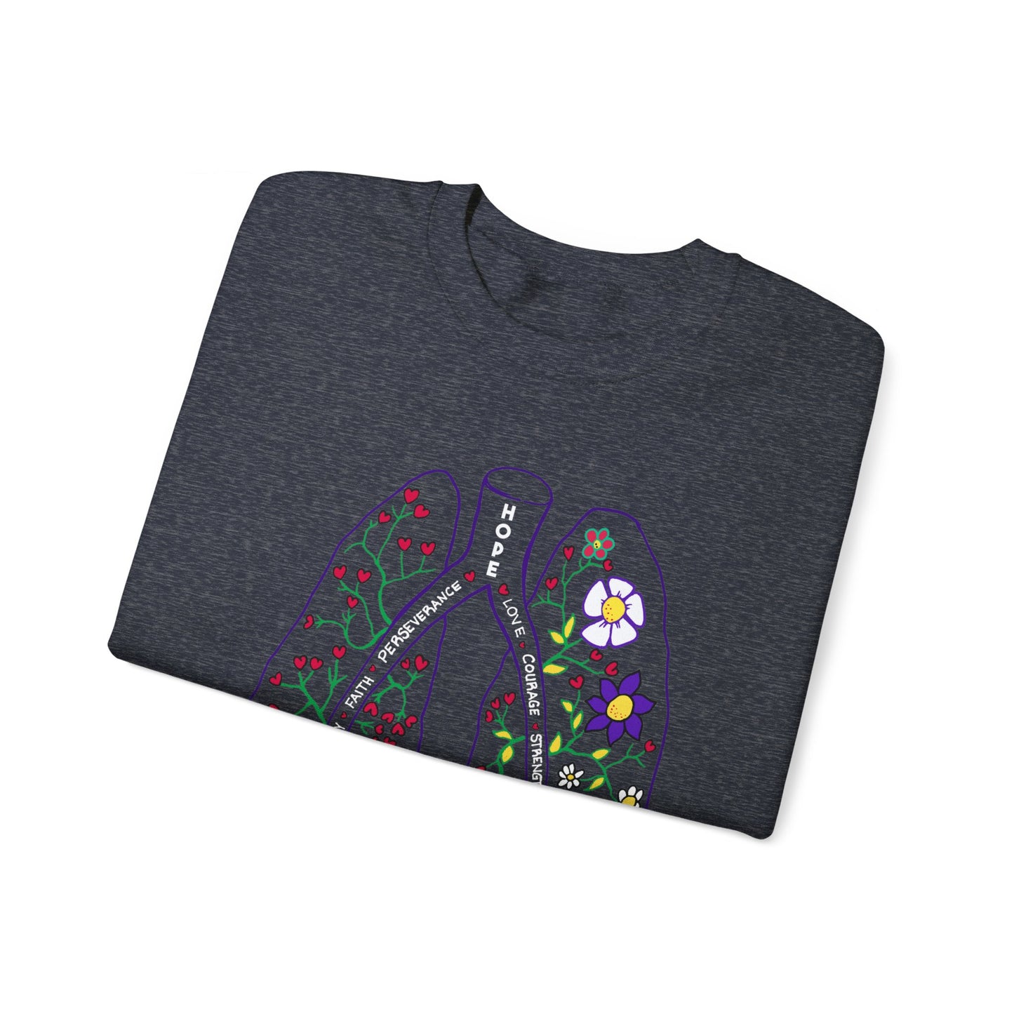 Unisex Heavy Blend™ PH Lungs Crewneck Sweatshirt - English
