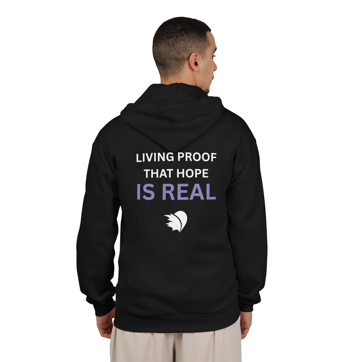 Living Proof that Hope is Real - Unisex Heavy Blend™ Full Zip Hooded Sweatshirt