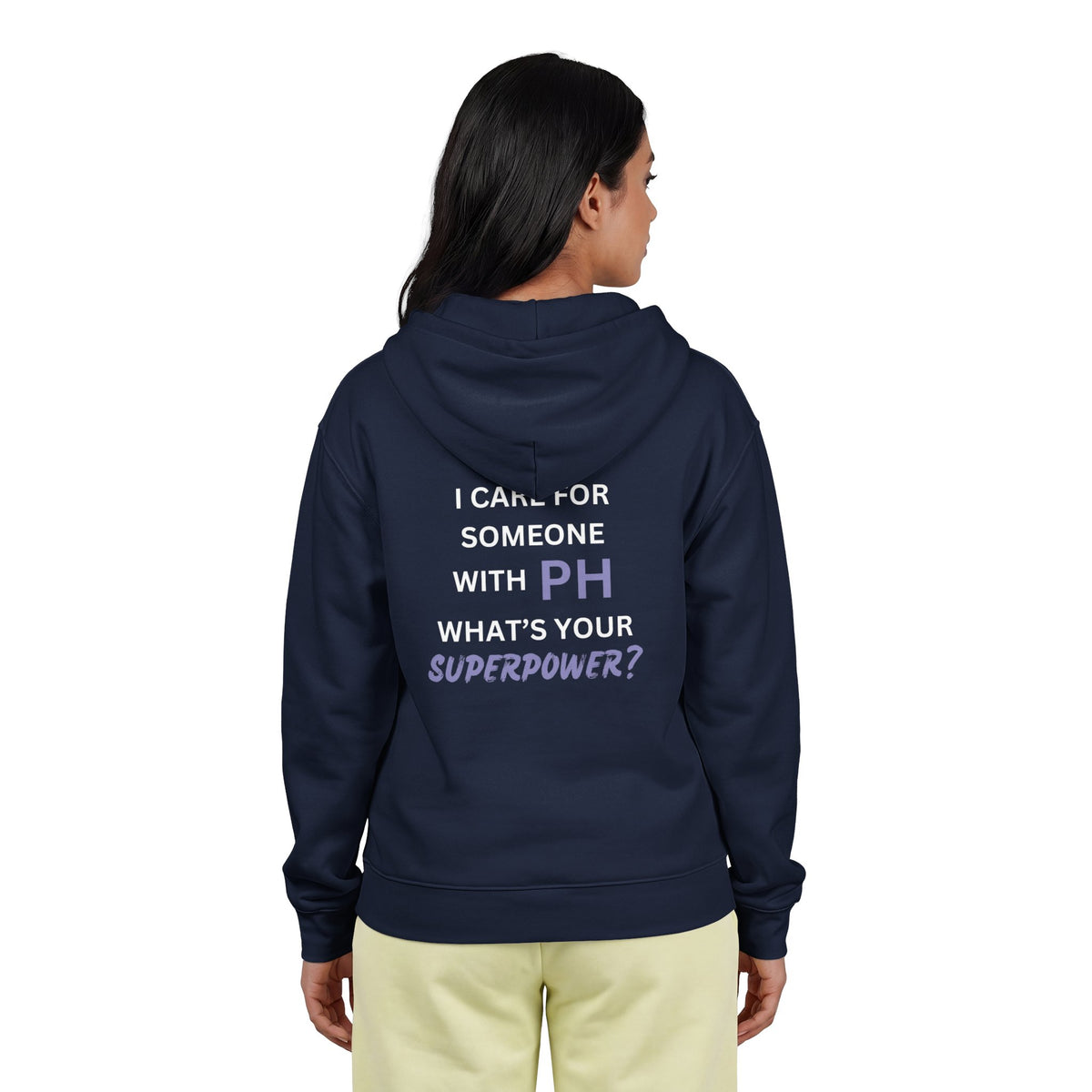 I Care for Someone with PH. What's your Superpower? - Unisex Heavy Blend™ Full Zip Hooded Sweatshirt