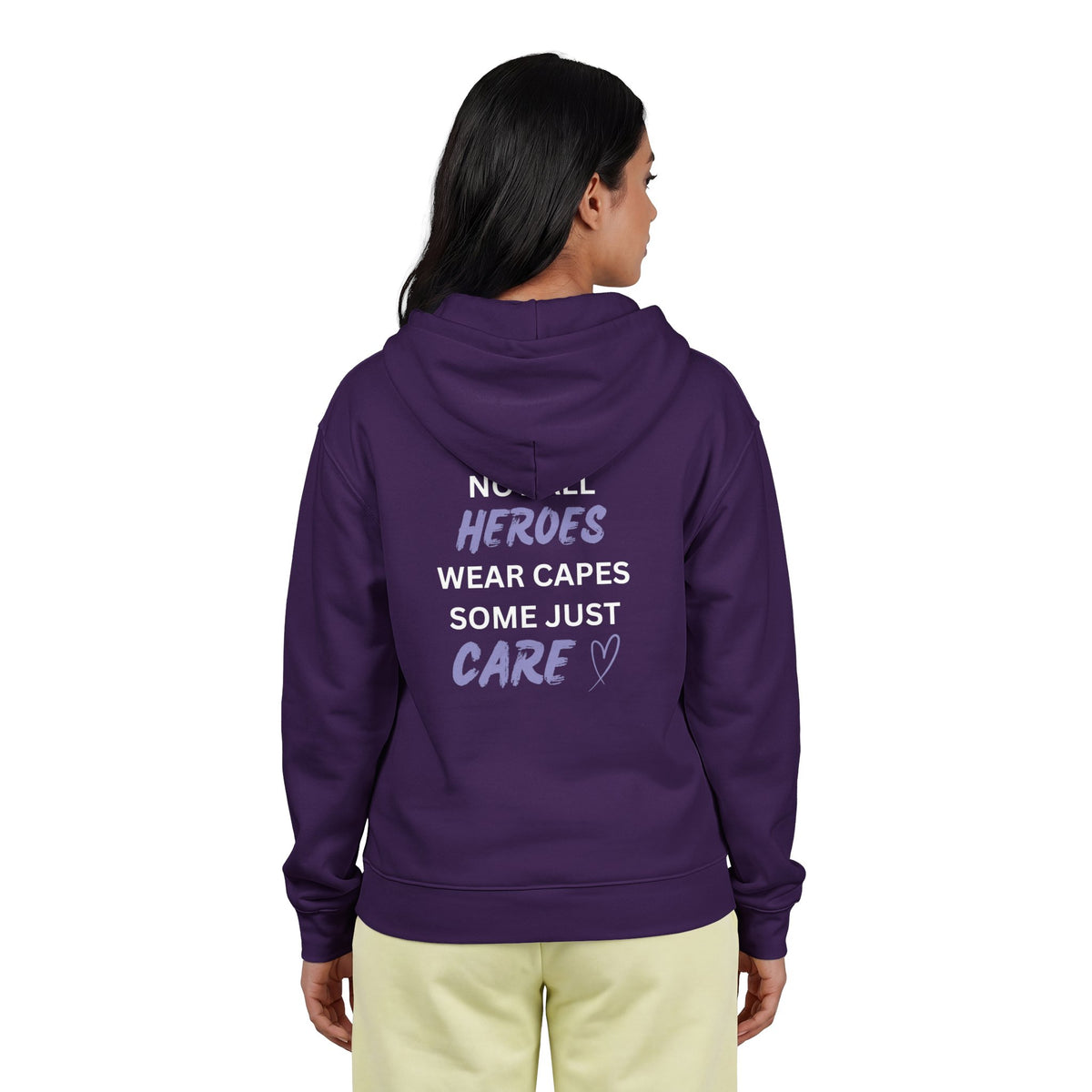 Not all Heroes Wear Capes. Some Just Care - Unisex Heavy Blend™ Full Zip Hooded Sweatshirt