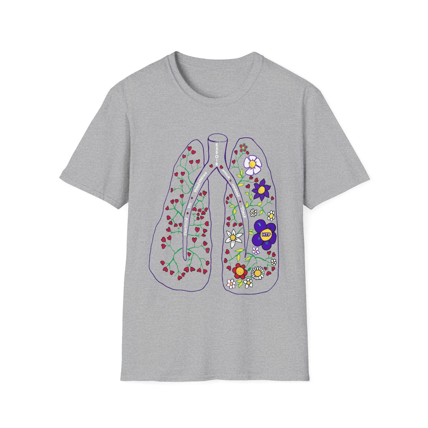 Unisex New PH Lungs T-Shirt - French