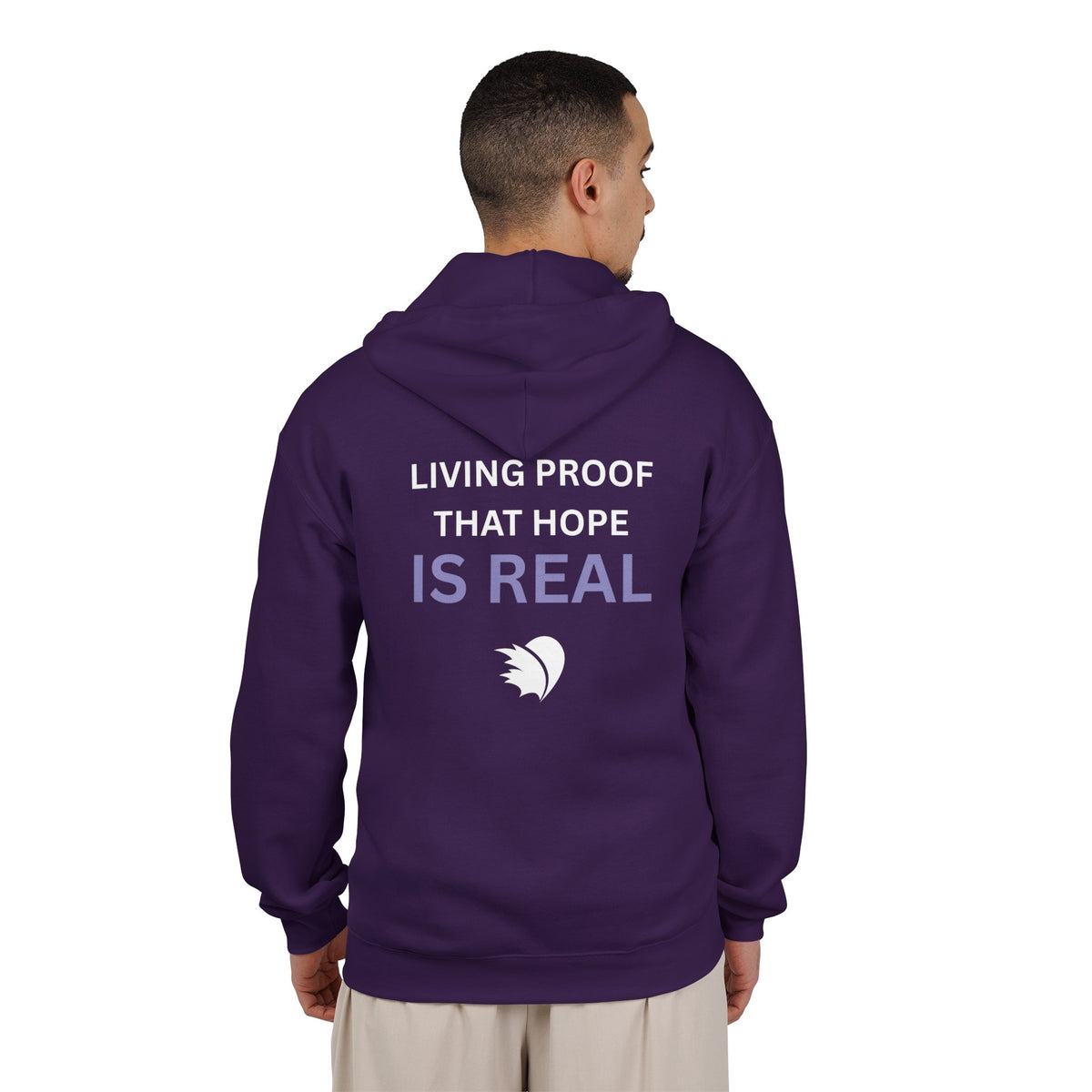 Living Proof that Hope is Real - Unisex Heavy Blend™ Full Zip Hooded Sweatshirt