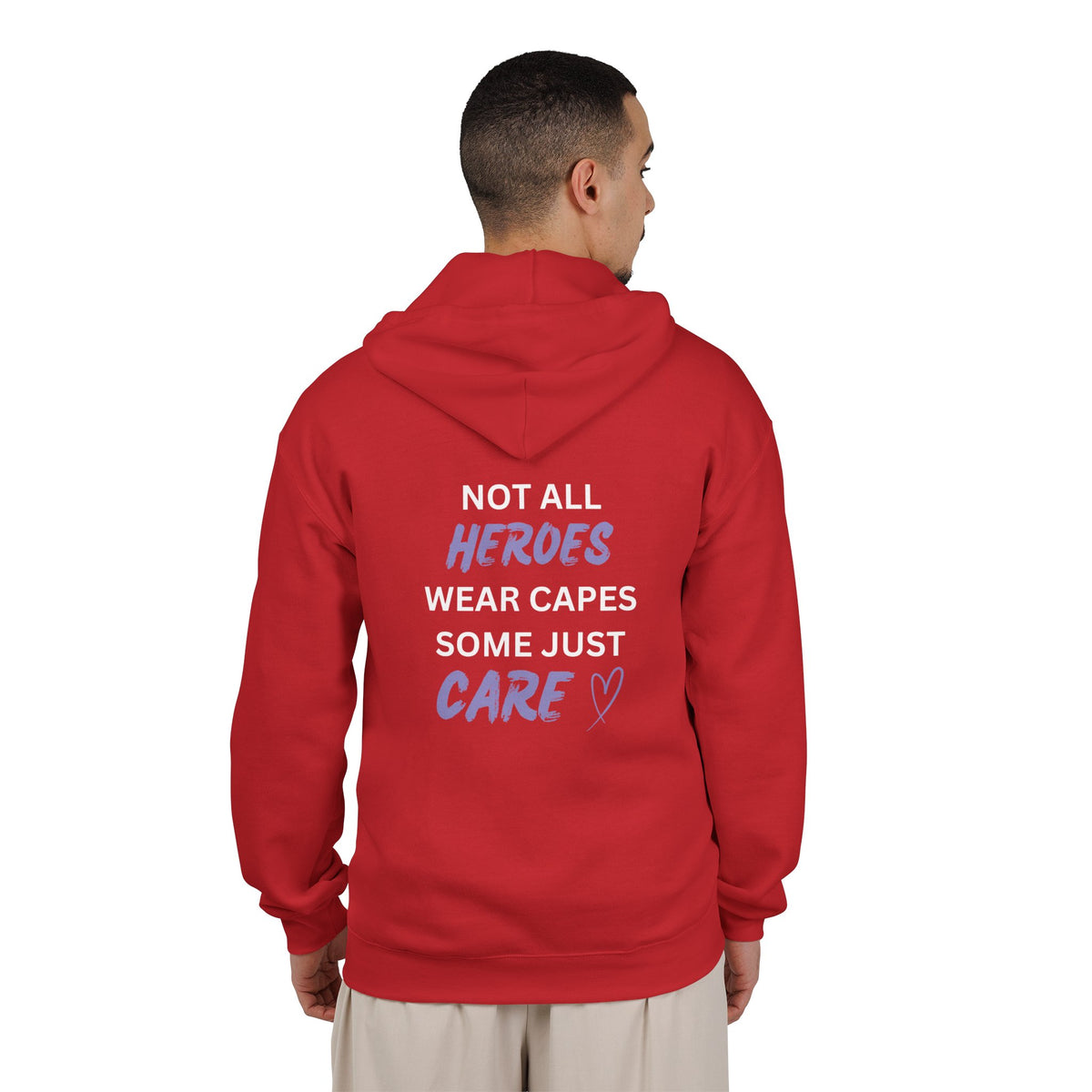 Not all Heroes Wear Capes. Some Just Care - Unisex Heavy Blend™ Full Zip Hooded Sweatshirt