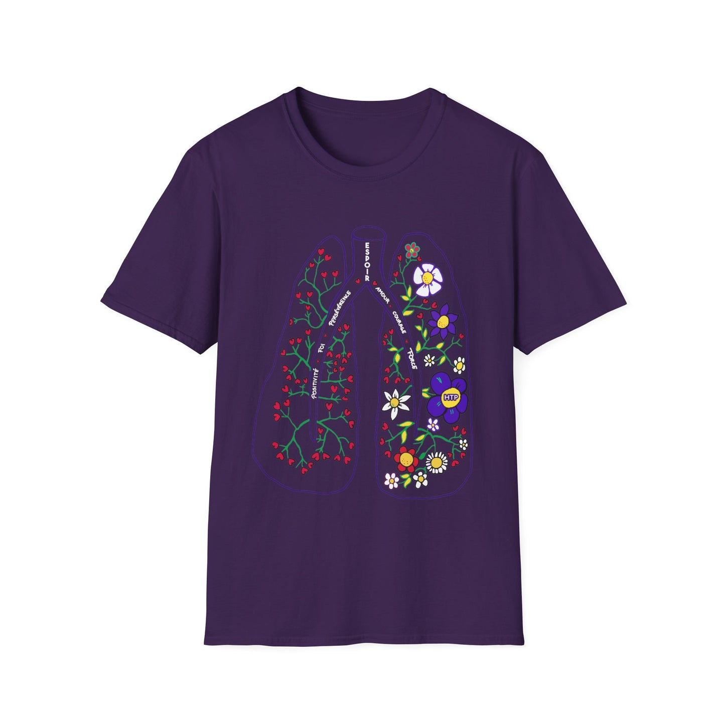 Unisex New PH Lungs T-Shirt - French