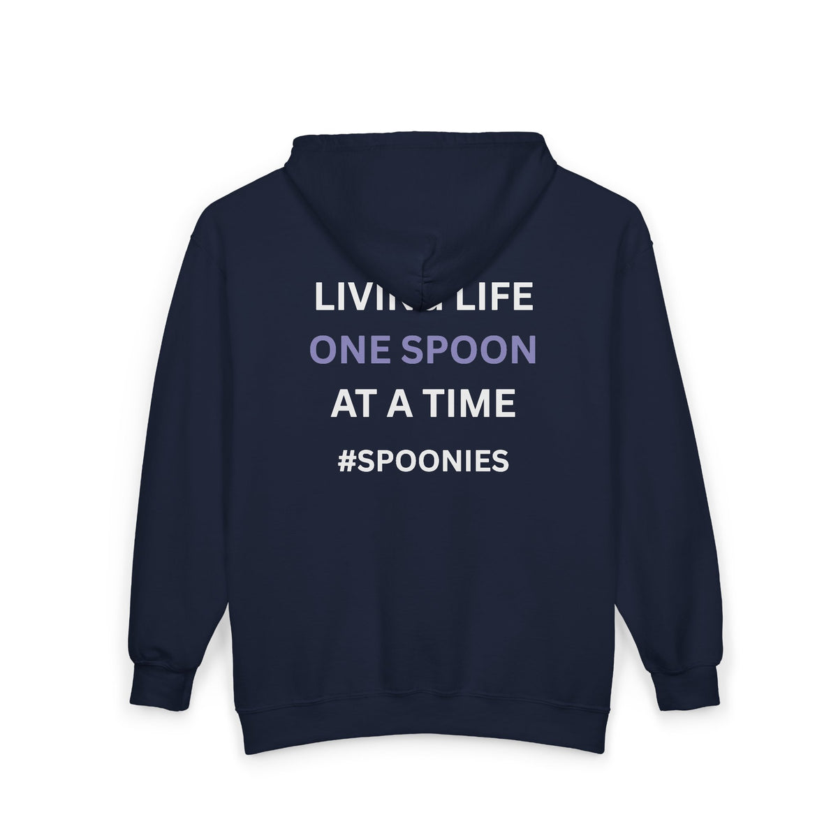 Living life one spoon at a time - Unisex Heavy Blend™ Full Zip Hooded Sweatshirt