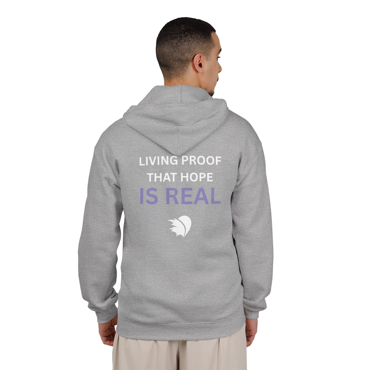 Living Proof that Hope is Real - Unisex Heavy Blend™ Full Zip Hooded Sweatshirt