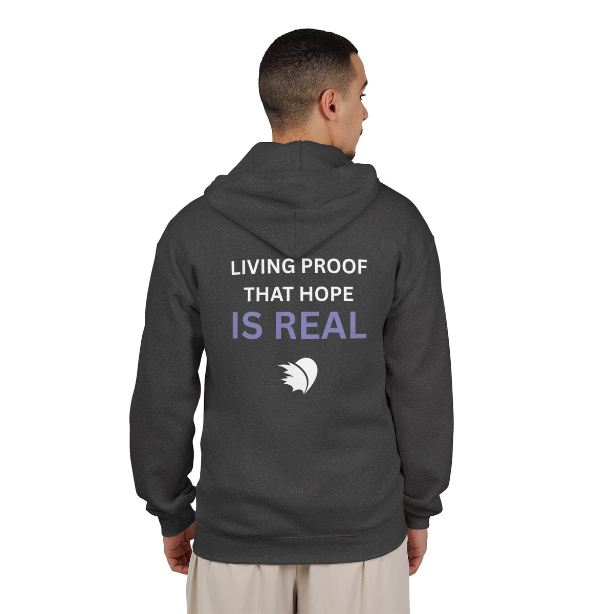 Living Proof that Hope is Real - Unisex Heavy Blend™ Full Zip Hooded Sweatshirt