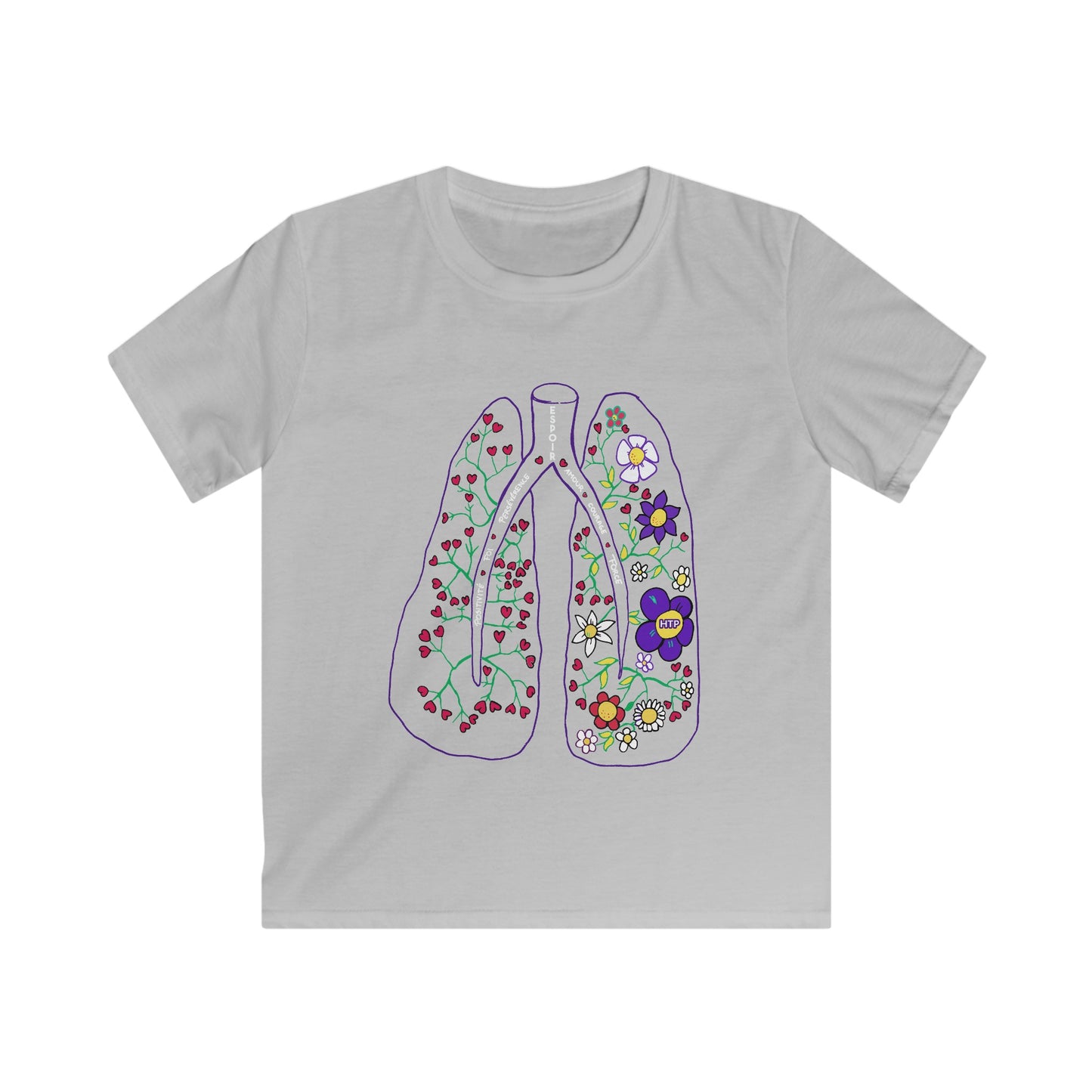 Kids PH Lung Softstyle Tee - French