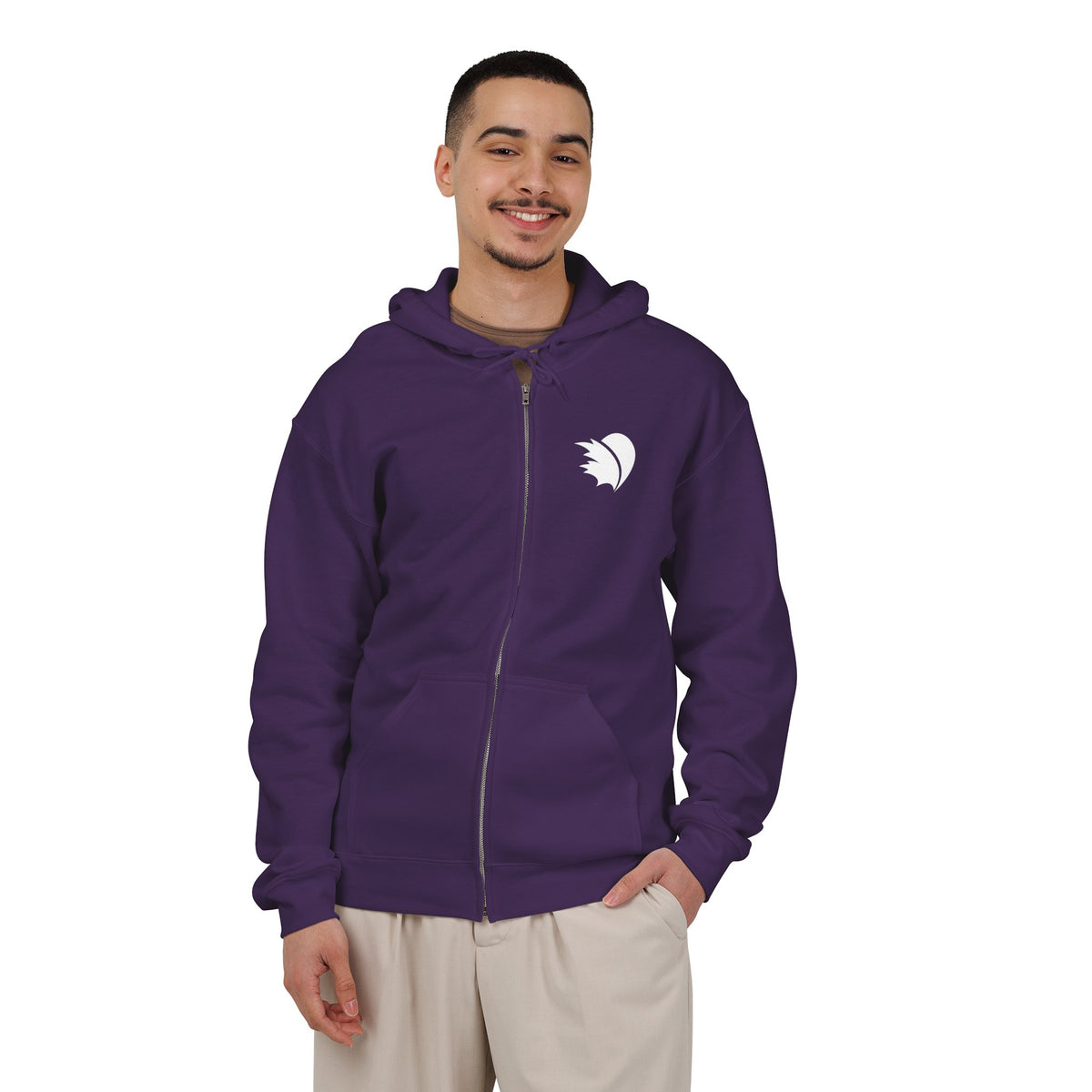 Slower Pace. Stronger Purpose. - Unisex Heavy Blend™ Full Zip Hooded Sweatshirt