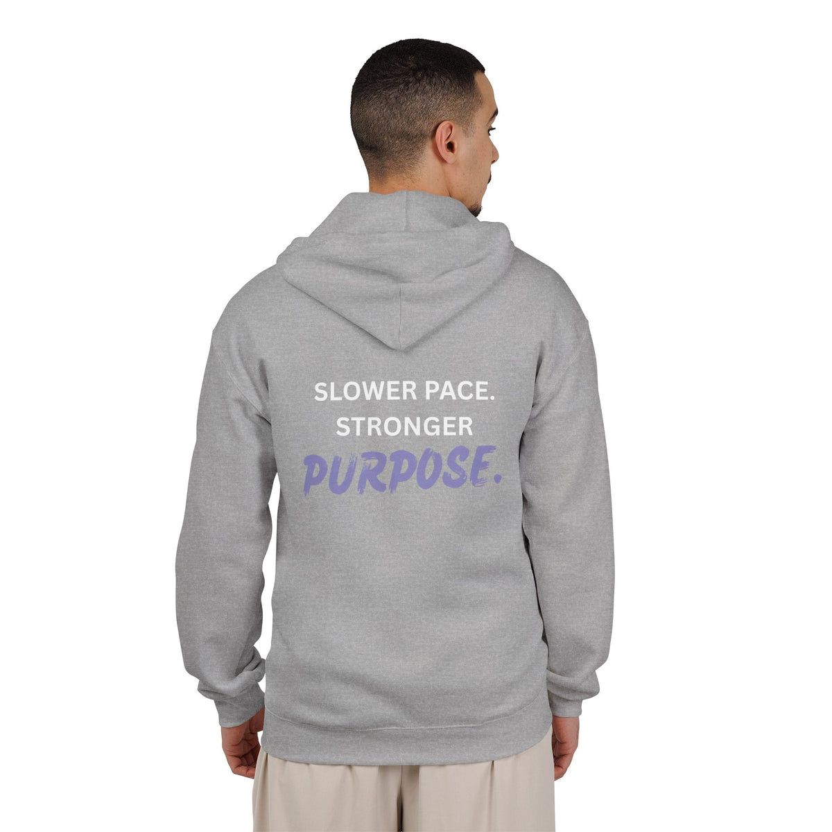 Slower Pace. Stronger Purpose. - Unisex Heavy Blend™ Full Zip Hooded Sweatshirt