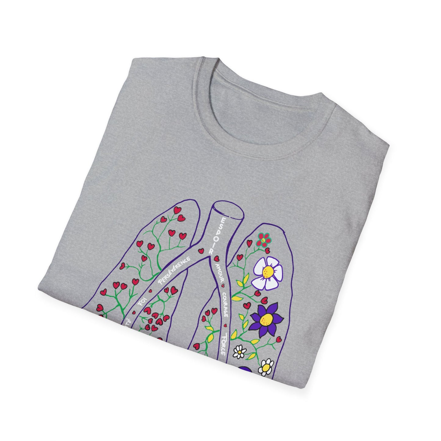 Unisex New PH Lungs T-Shirt - French