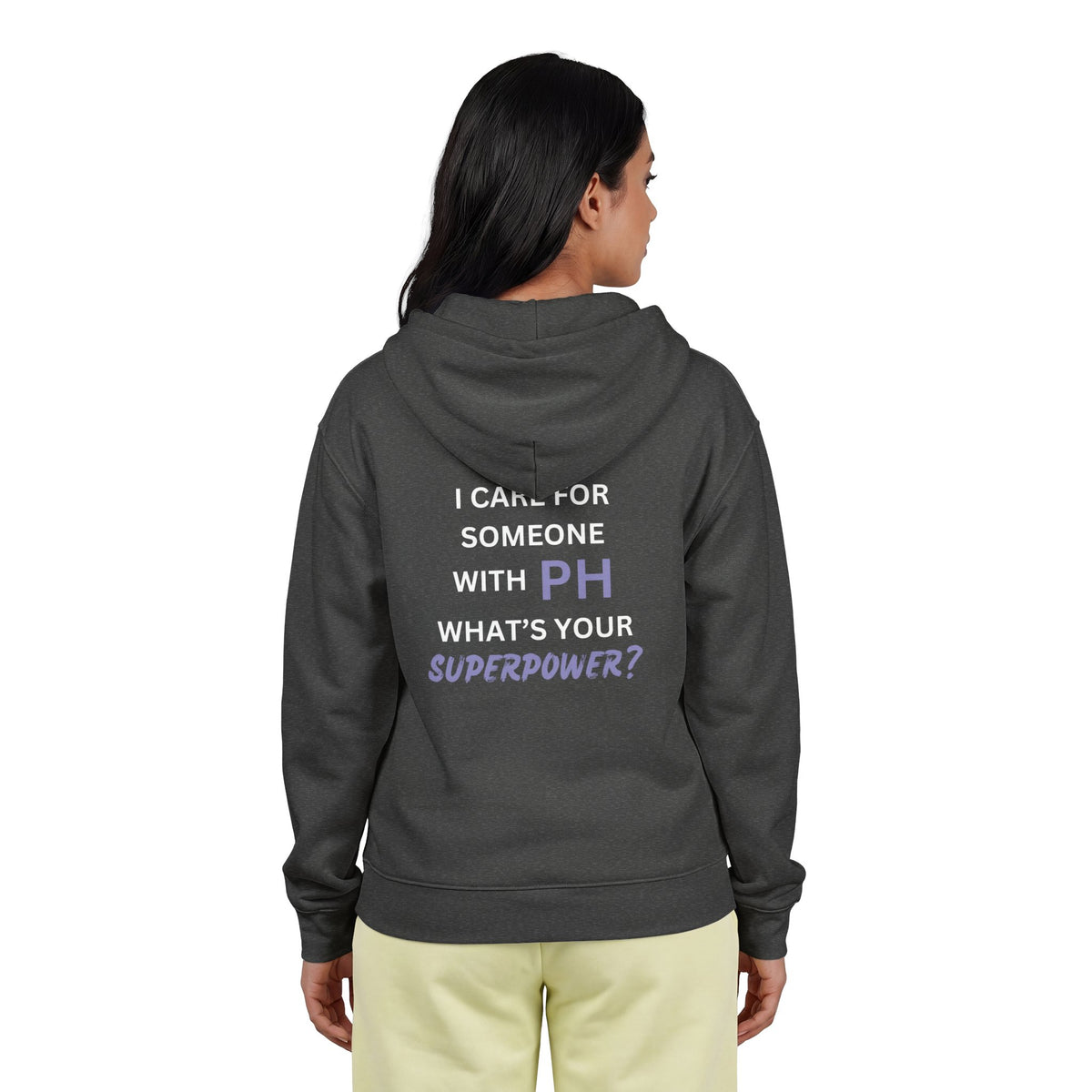 I Care for Someone with PH. What's your Superpower? - Unisex Heavy Blend™ Full Zip Hooded Sweatshirt
