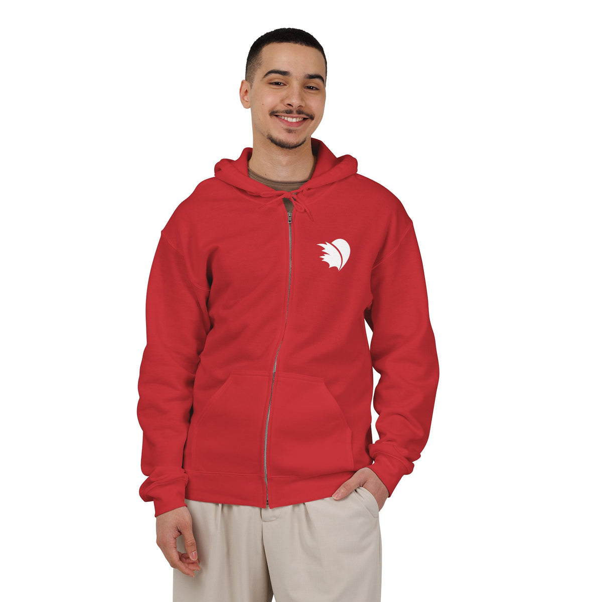 Not all Heroes Wear Capes. Some Just Care - Unisex Heavy Blend™ Full Zip Hooded Sweatshirt