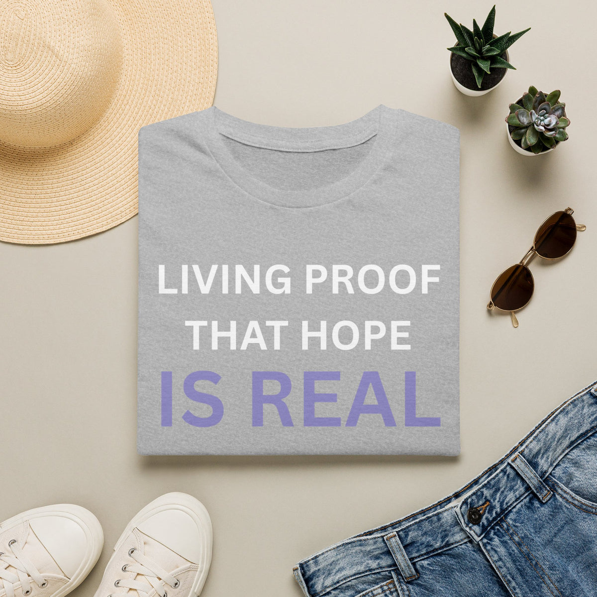 Living Proof that Hope is Real - Unisex T-Shirt