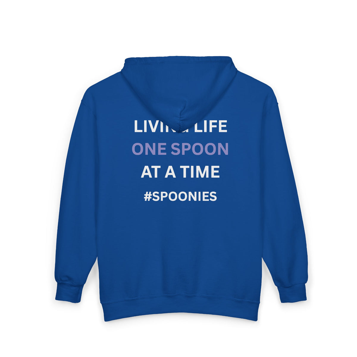 Living life one spoon at a time - Unisex Heavy Blend™ Full Zip Hooded Sweatshirt