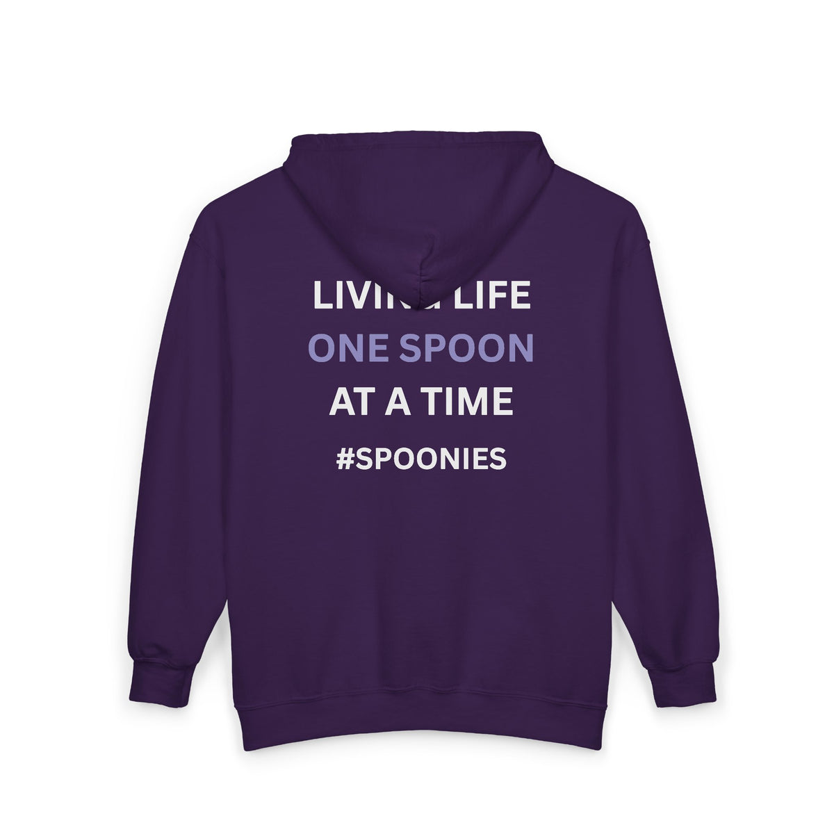 Living life one spoon at a time - Unisex Heavy Blend™ Full Zip Hooded Sweatshirt