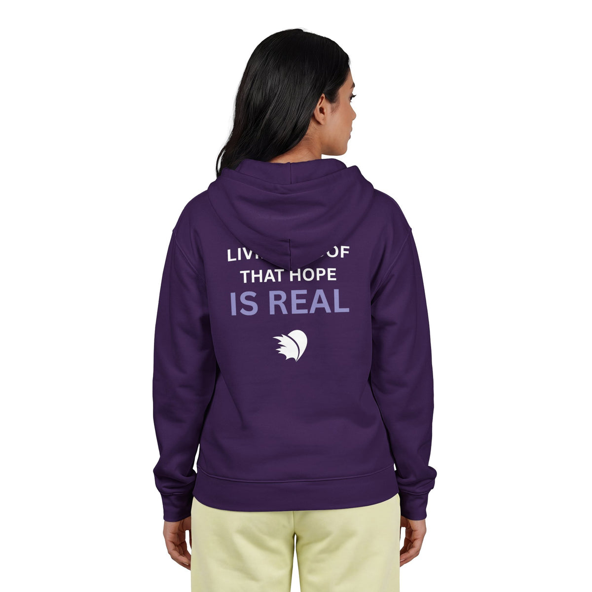 Living Proof that Hope is Real - Unisex Heavy Blend™ Full Zip Hooded Sweatshirt