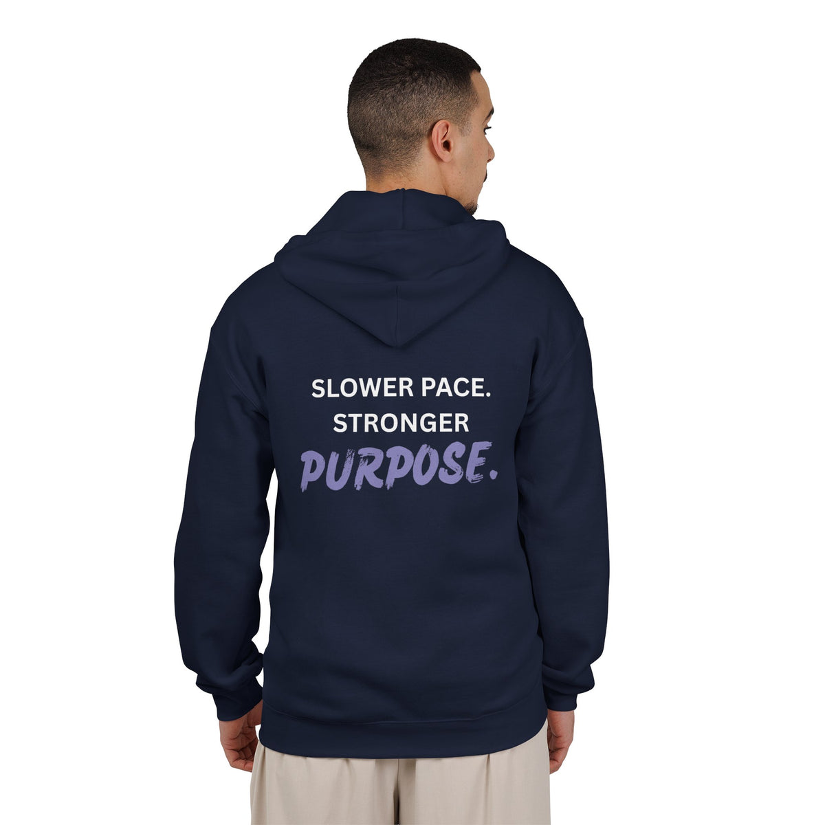 Slower Pace. Stronger Purpose. - Unisex Heavy Blend™ Full Zip Hooded Sweatshirt