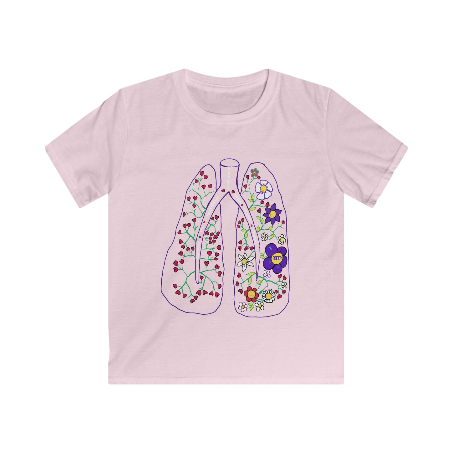 Kids PH Lung Softstyle Tee - French