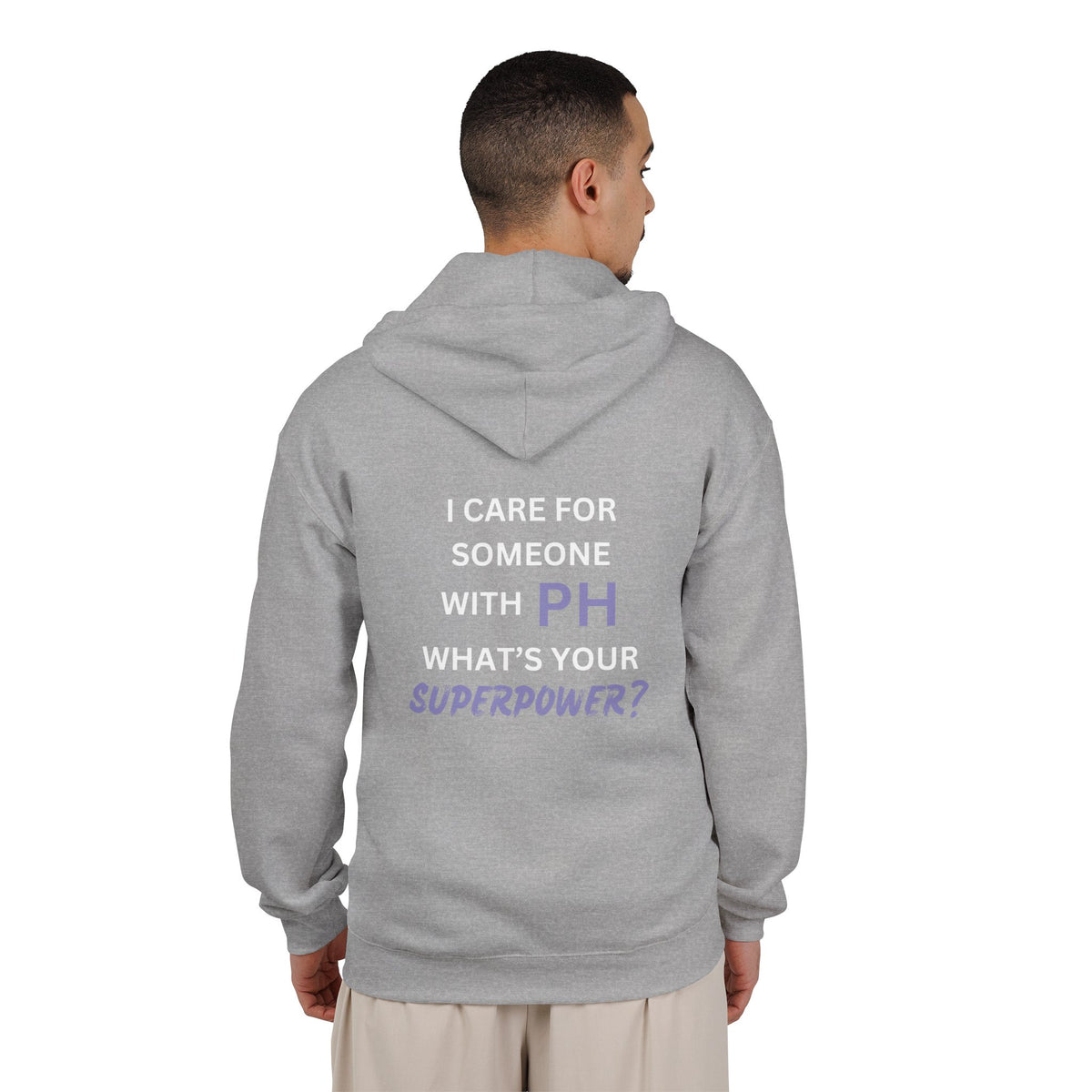 I Care for Someone with PH. What's your Superpower? - Unisex Heavy Blend™ Full Zip Hooded Sweatshirt