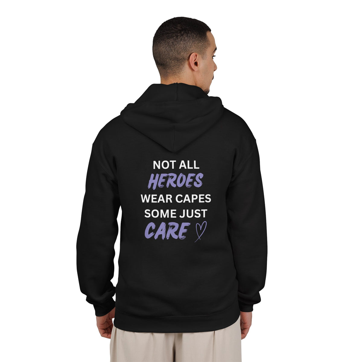 Not all Heroes Wear Capes. Some Just Care - Unisex Heavy Blend™ Full Zip Hooded Sweatshirt