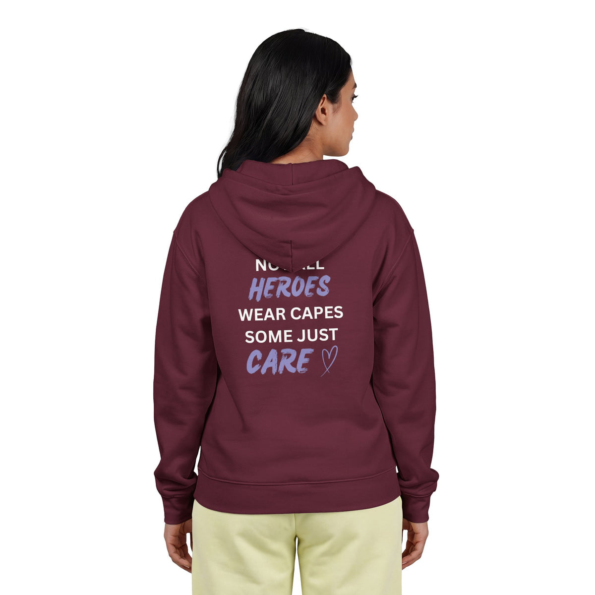 Not all Heroes Wear Capes. Some Just Care - Unisex Heavy Blend™ Full Zip Hooded Sweatshirt