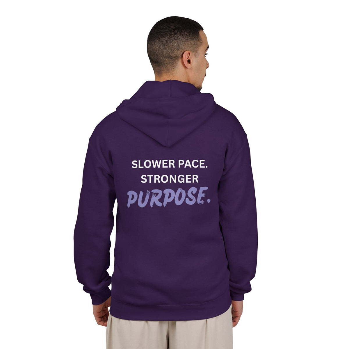 Slower Pace. Stronger Purpose. - Unisex Heavy Blend™ Full Zip Hooded Sweatshirt
