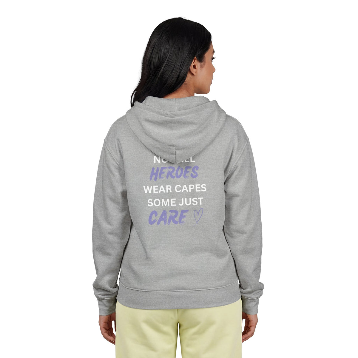 Not all Heroes Wear Capes. Some Just Care - Unisex Heavy Blend™ Full Zip Hooded Sweatshirt