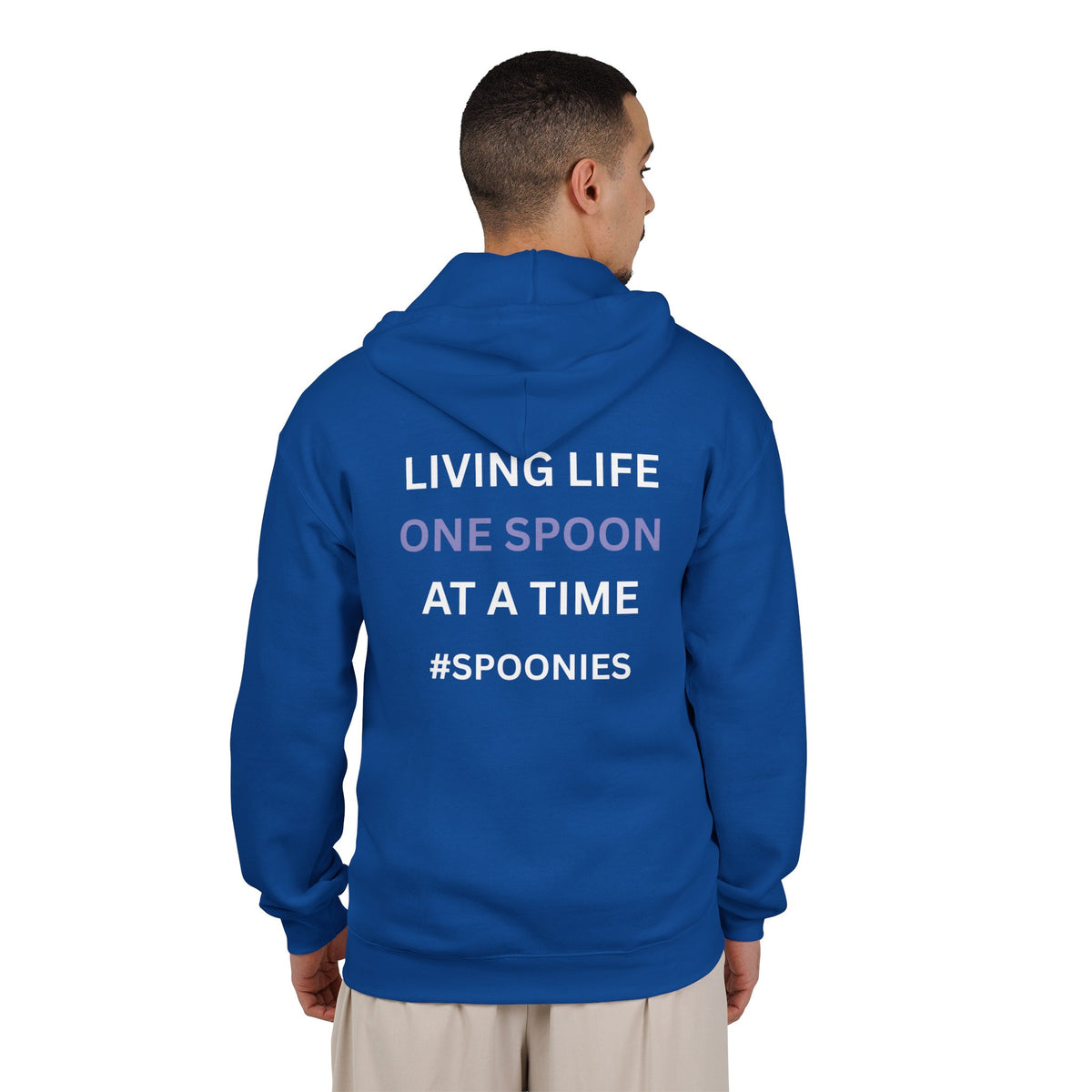 Living life one spoon at a time - Unisex Heavy Blend™ Full Zip Hooded Sweatshirt