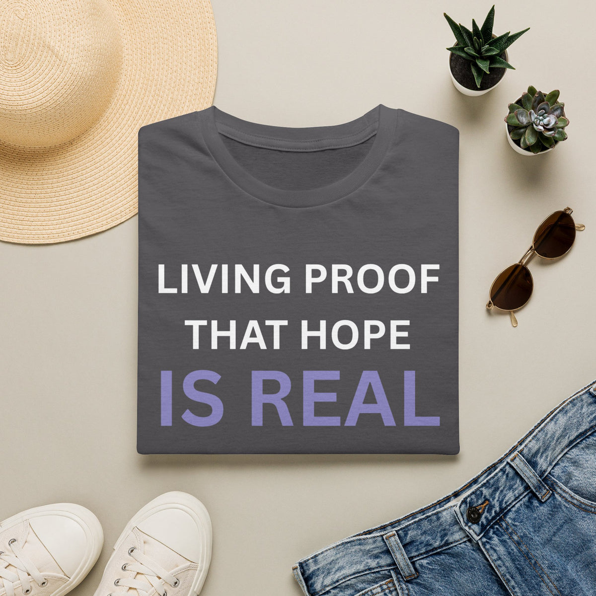 Living Proof that Hope is Real - Unisex T-Shirt