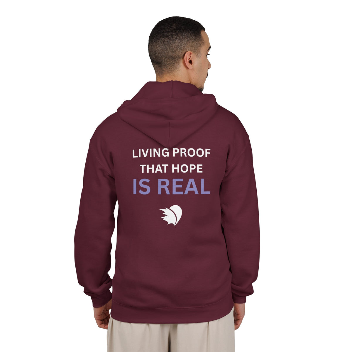 Living Proof that Hope is Real - Unisex Heavy Blend™ Full Zip Hooded Sweatshirt