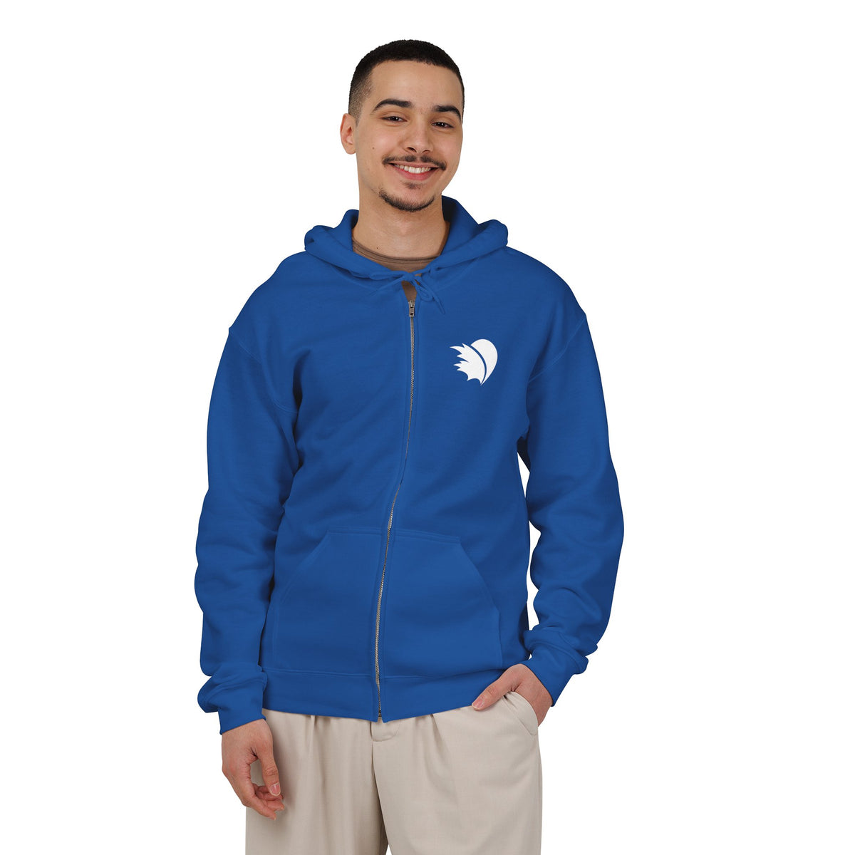 Living life one spoon at a time - Unisex Heavy Blend™ Full Zip Hooded Sweatshirt