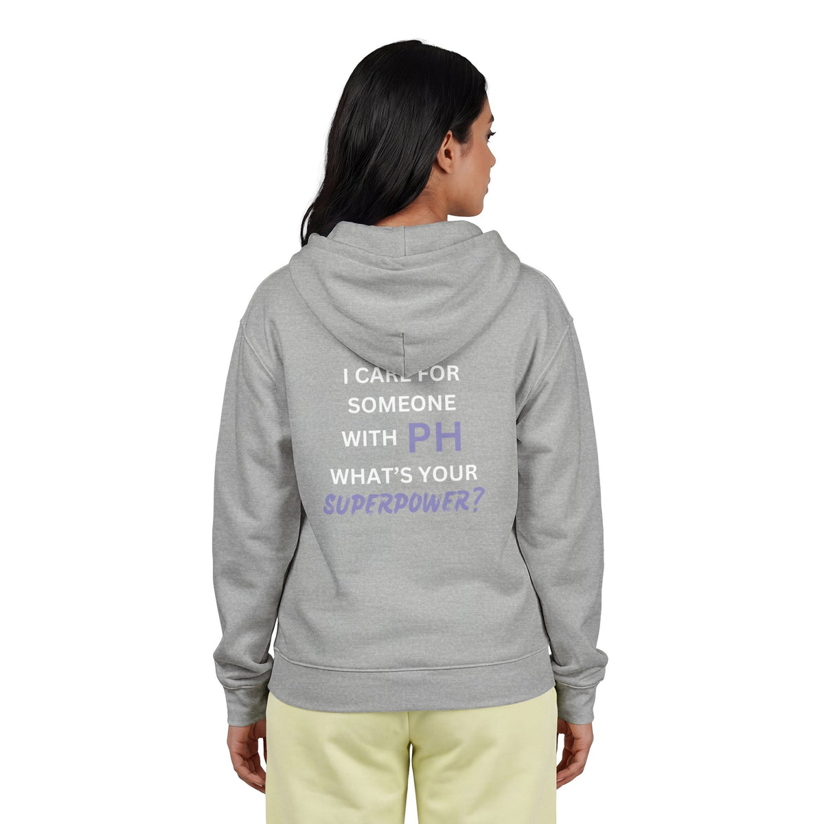 I Care for Someone with PH. What's your Superpower? - Unisex Heavy Blend™ Full Zip Hooded Sweatshirt