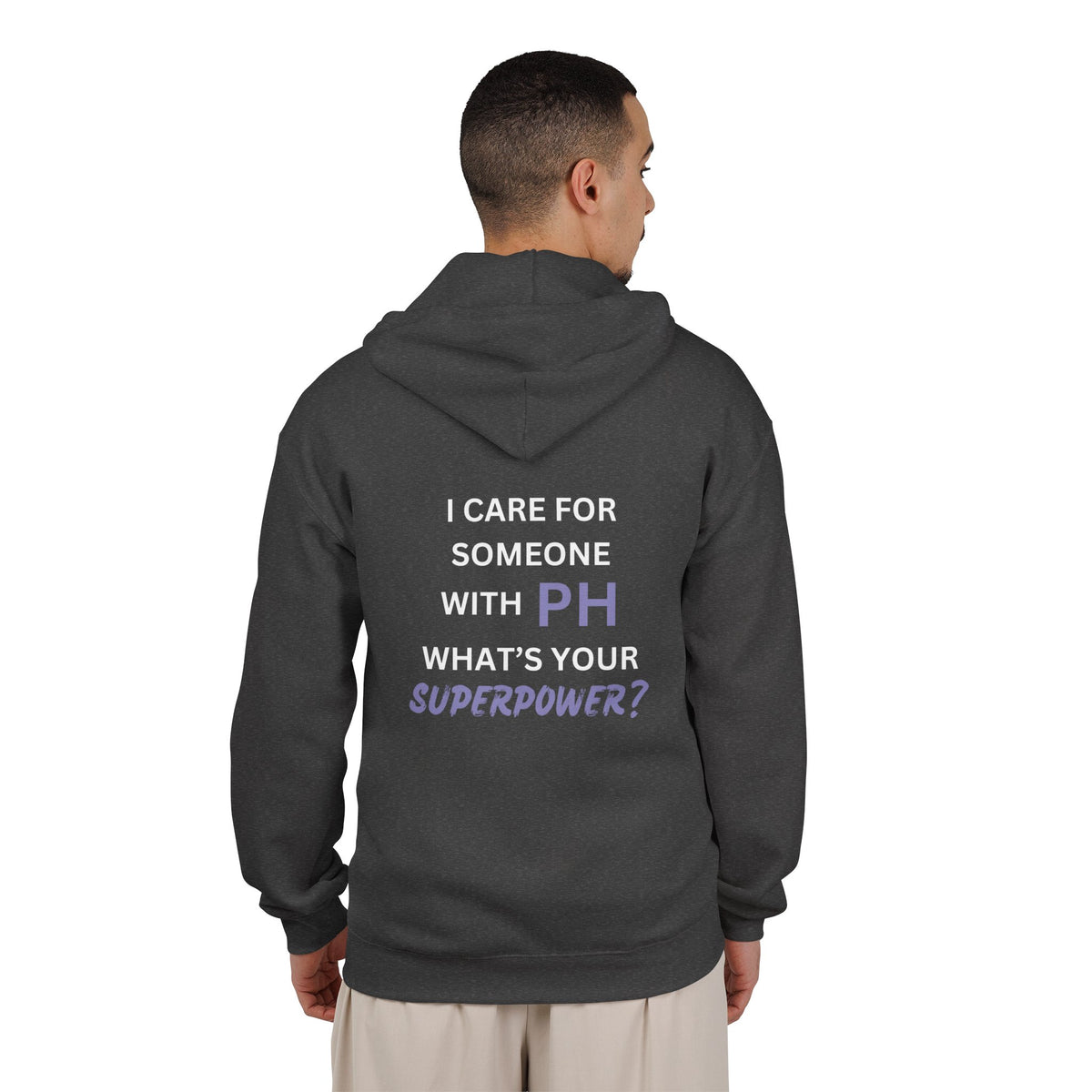 I Care for Someone with PH. What's your Superpower? - Unisex Heavy Blend™ Full Zip Hooded Sweatshirt