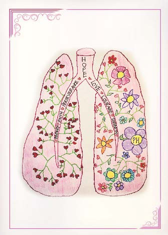 Cartes vierges sur le thème des poumons - paquet de 12